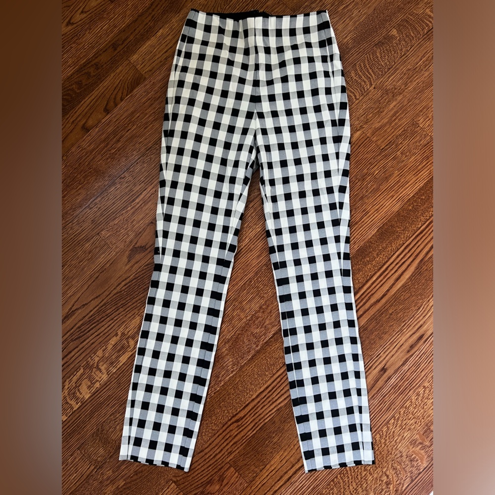 RAG & BONE Gingham Checkered‎ Pants Stretch Trousers Chic Feminine Girly 0